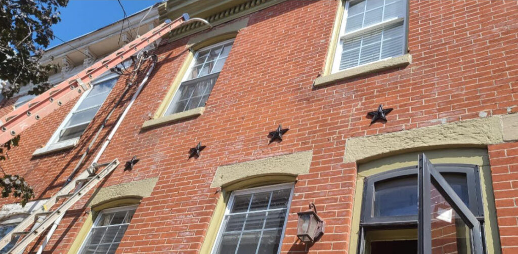 star bolts installed on philadelphia home